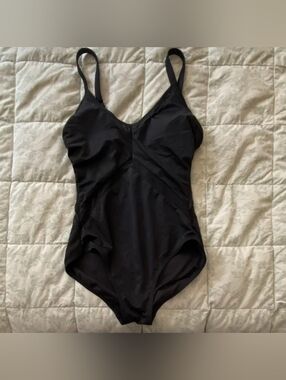 Classic Black One-Piece Swimsuit
